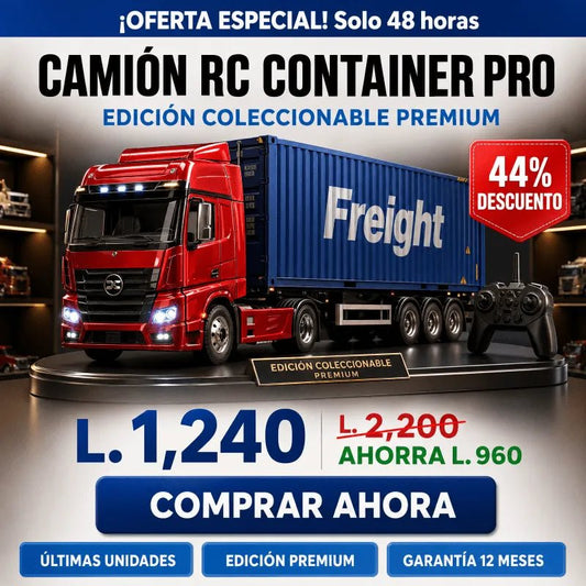 Camión RC Container Pro™ – Control Remoto con Contenedor