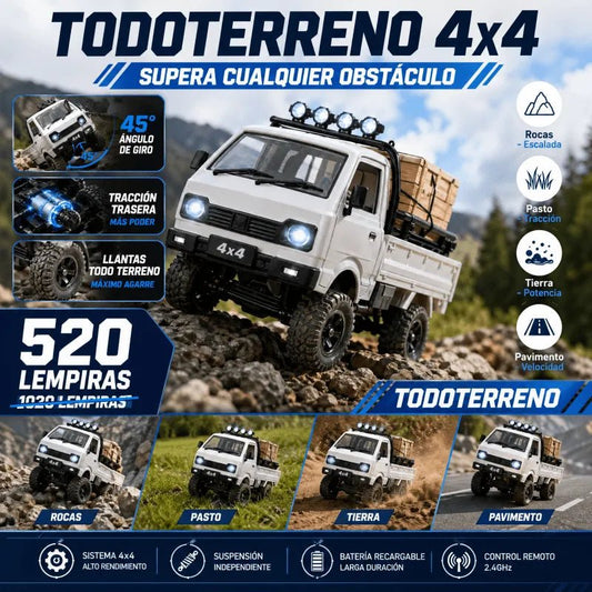 Camión RC Todoterreno 4x4 TitanCrawler Control Remoto |Amazon con Garantía incluida