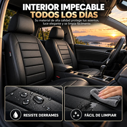 Fundas Premium Cuero  para asientos de carro universal -Garantia incluida