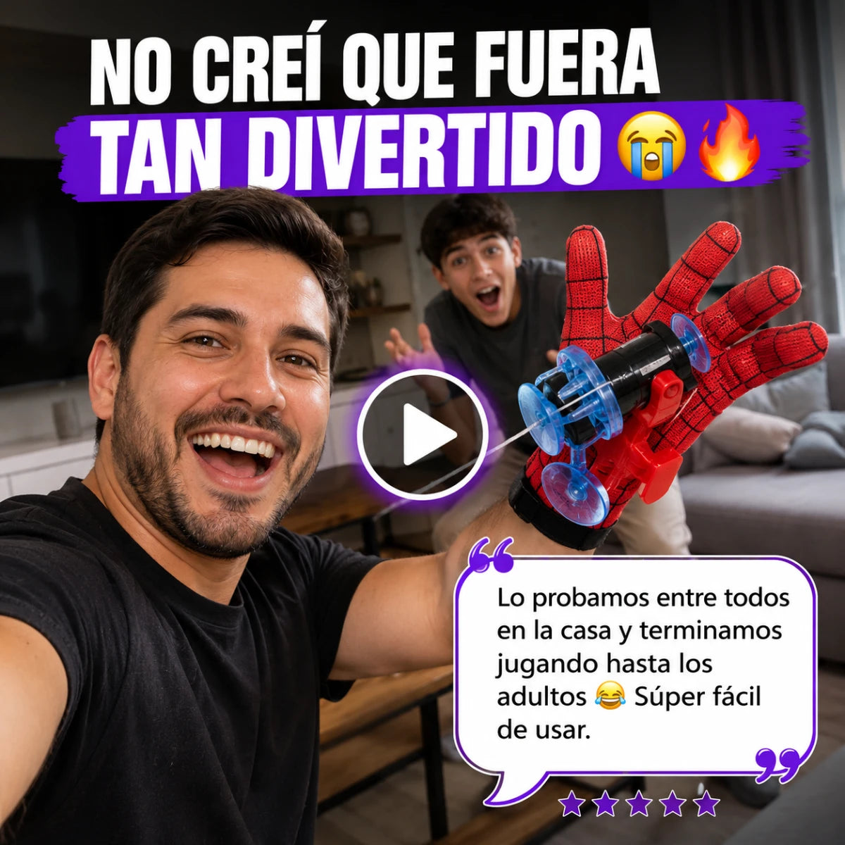 Guante Lanzador de Superhéroe con Sonidos