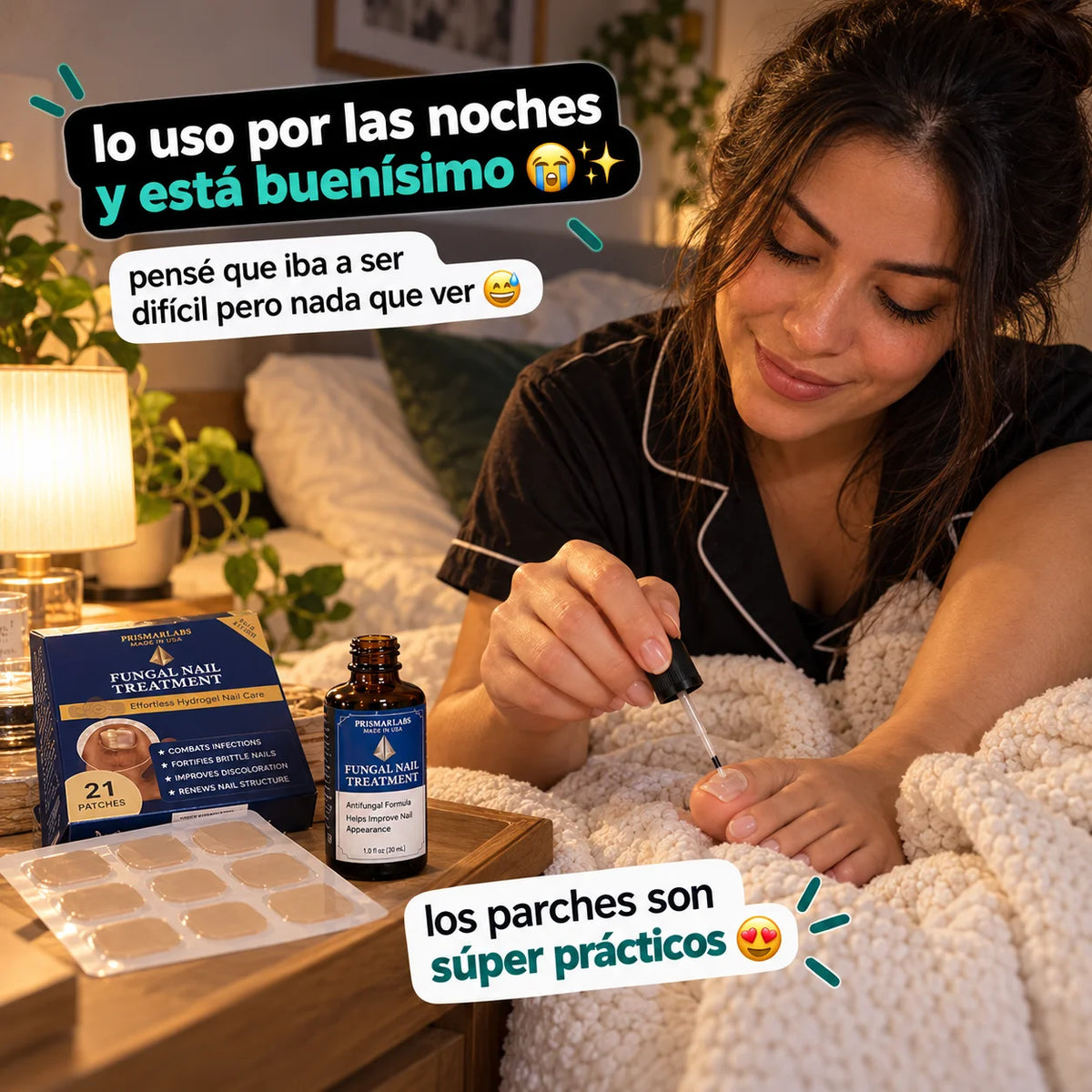 Kit Parches de Hidrogel para el Cuidado de Uñas + Líquido