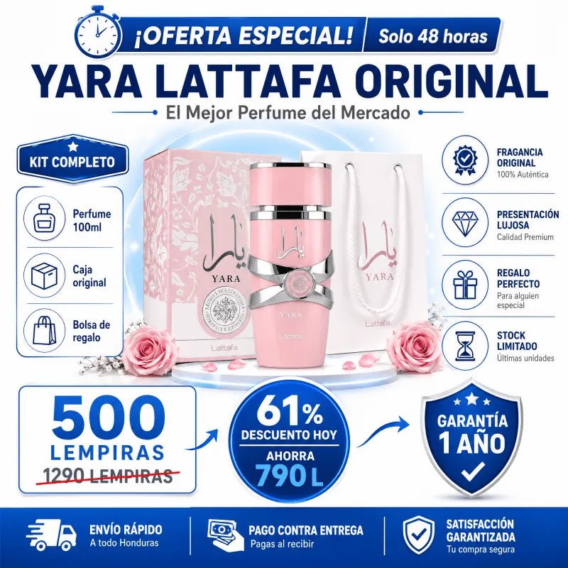 ORIGINAL PERFUME YARA – LATTAFA (EAU DE PARFUM) - Inversiones Alkosto