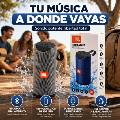 Portable Sound Pro™ – Parlante Bluetooth Portátil JBL Style | Bocina Bluetooth Portátil Resistente a Salpicaduras + Pago al Recibir + Garantía