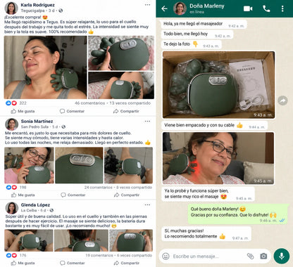 RelaxHand Pro | Masajeador de Cuello, Espalda y Piernas con Calor + Pago al Recibir + Garantía