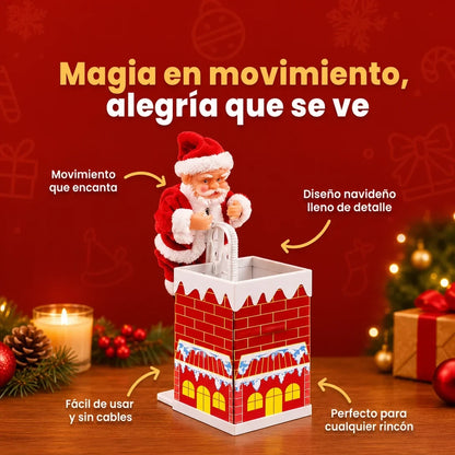Santa Claus Escalando la Chimenea Musical