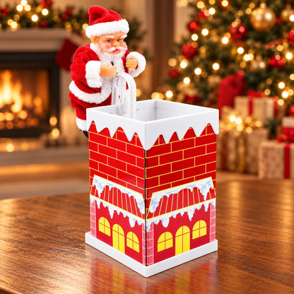 Santa Claus Escalando la Chimenea Musical