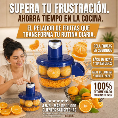 PeelEase Pro™ — Pelador Eléctrico de Frutas + Garantia