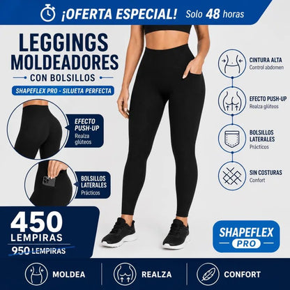 ShapeFlex Pro™ – Leggings Moldeadores con Bolsillos