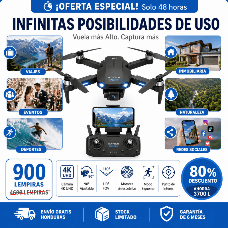 Sky Vision Max Drone Pro - Inversiones Alkosto