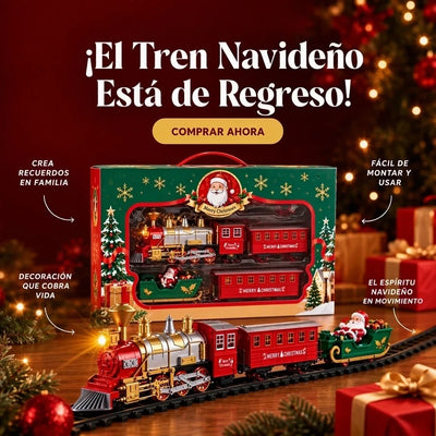 Tren Navideño con Luz y Música
