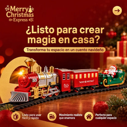 Tren Navideño con Luz y Música