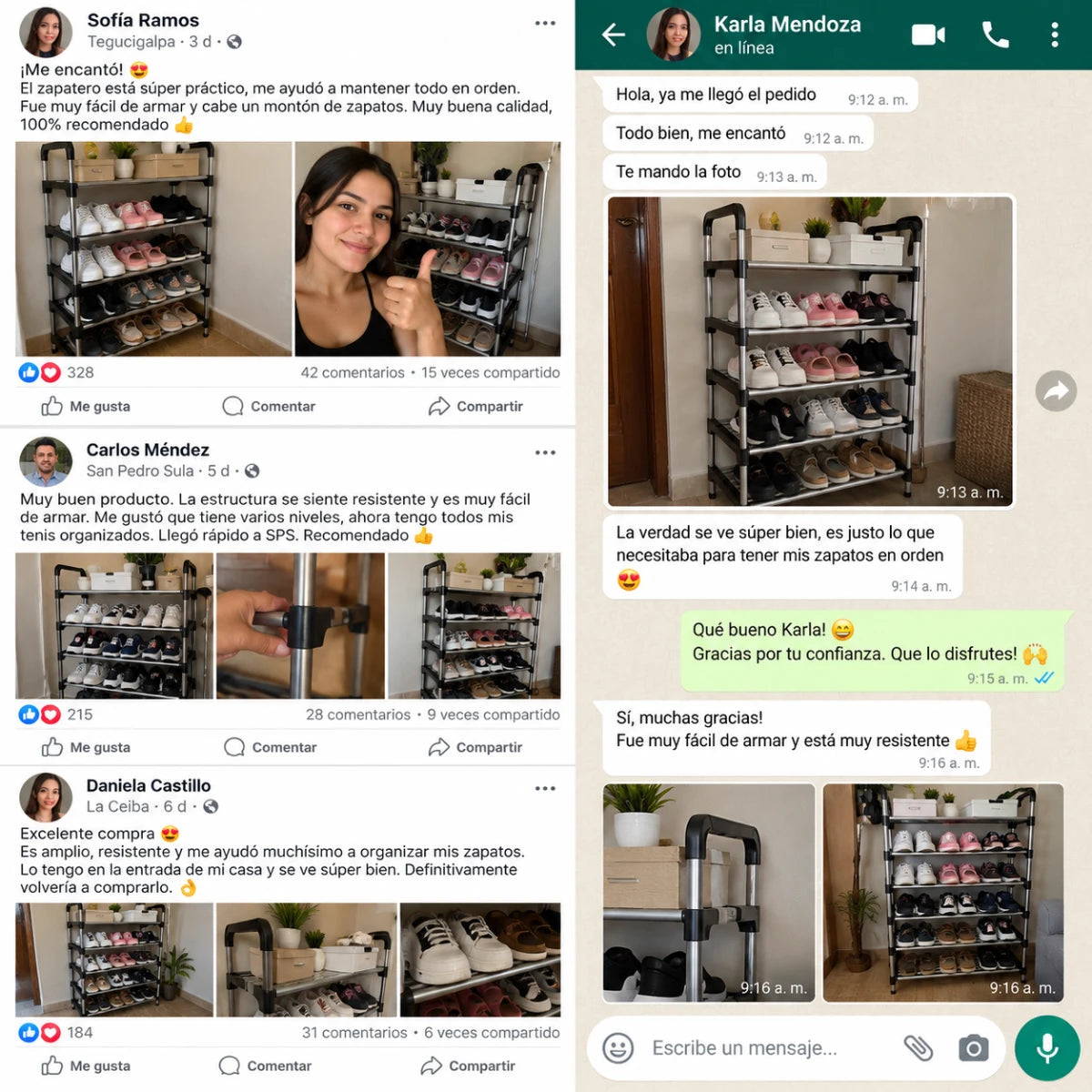 Zapatera Metálica de 6 Niveles