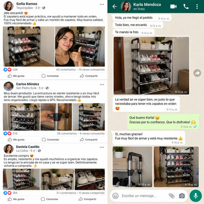 Zapatera Metálica de 6 Niveles
